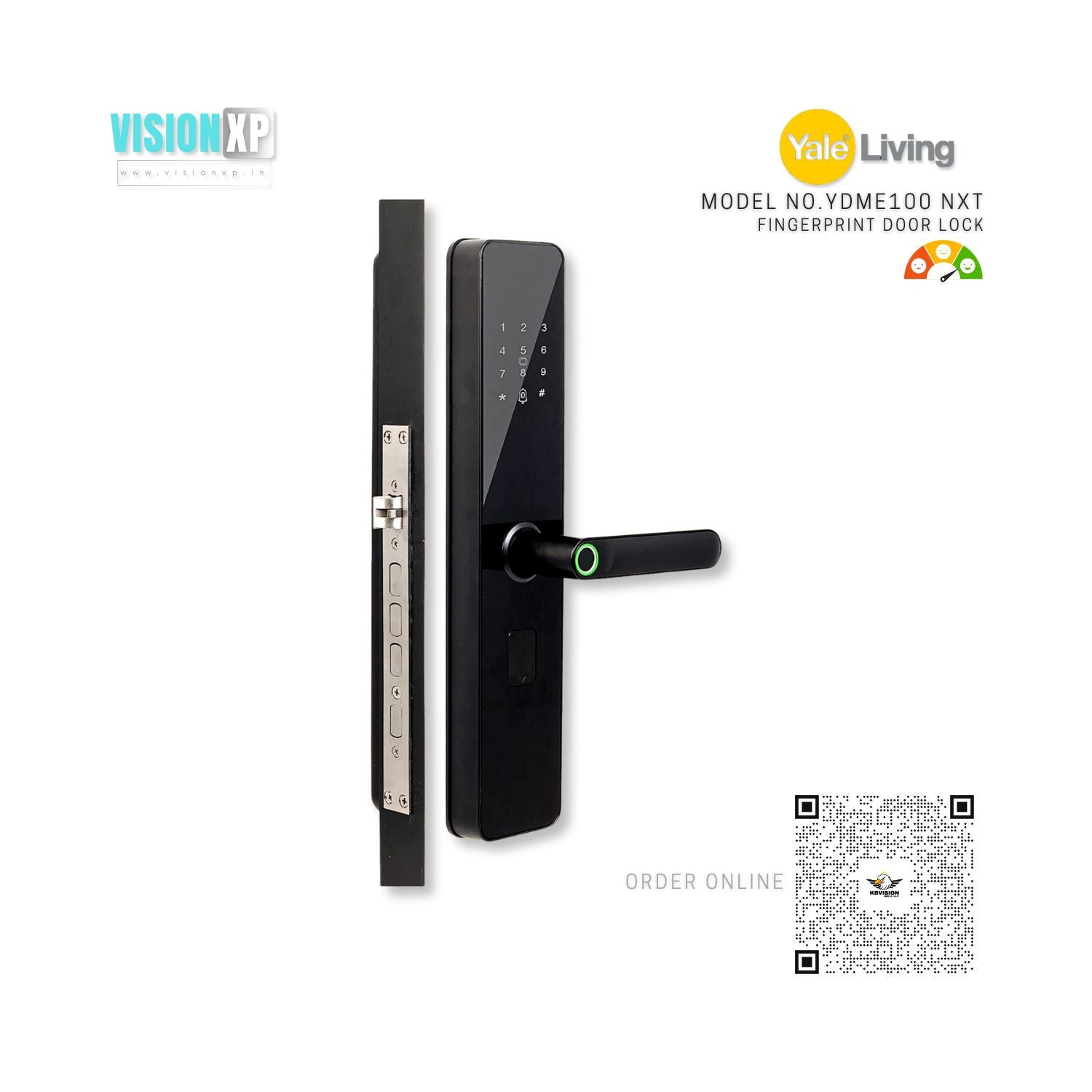 Yale YDME 100 NxT Digital Finger Print Door Lock Yale YDME 100 NxT Digital Finger Print Door Lock